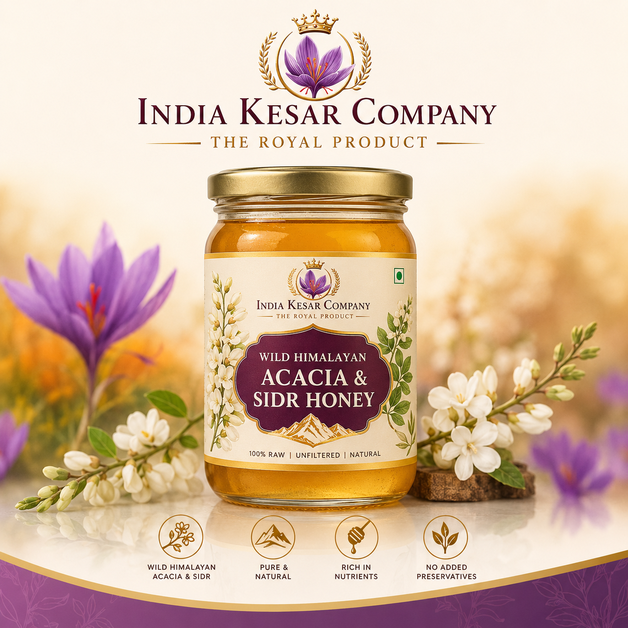 Wild Himalayan Acacia & Sidr Honey
