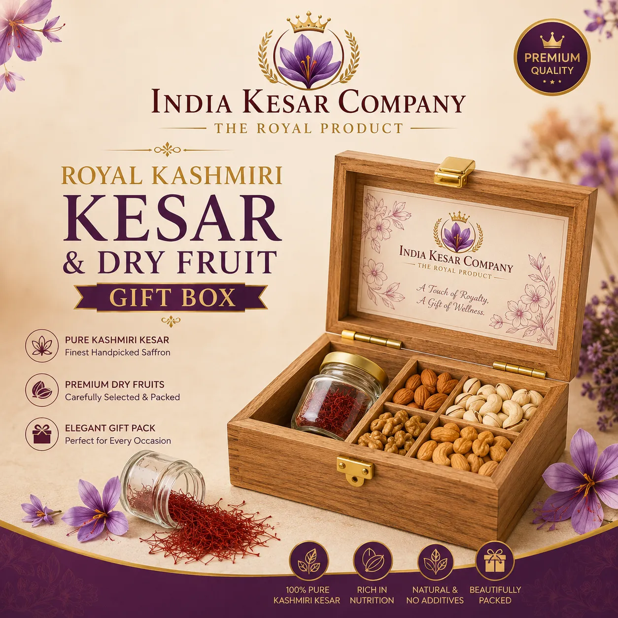 Royal Kashmiri Kesar & Dry Fruit Gift Box