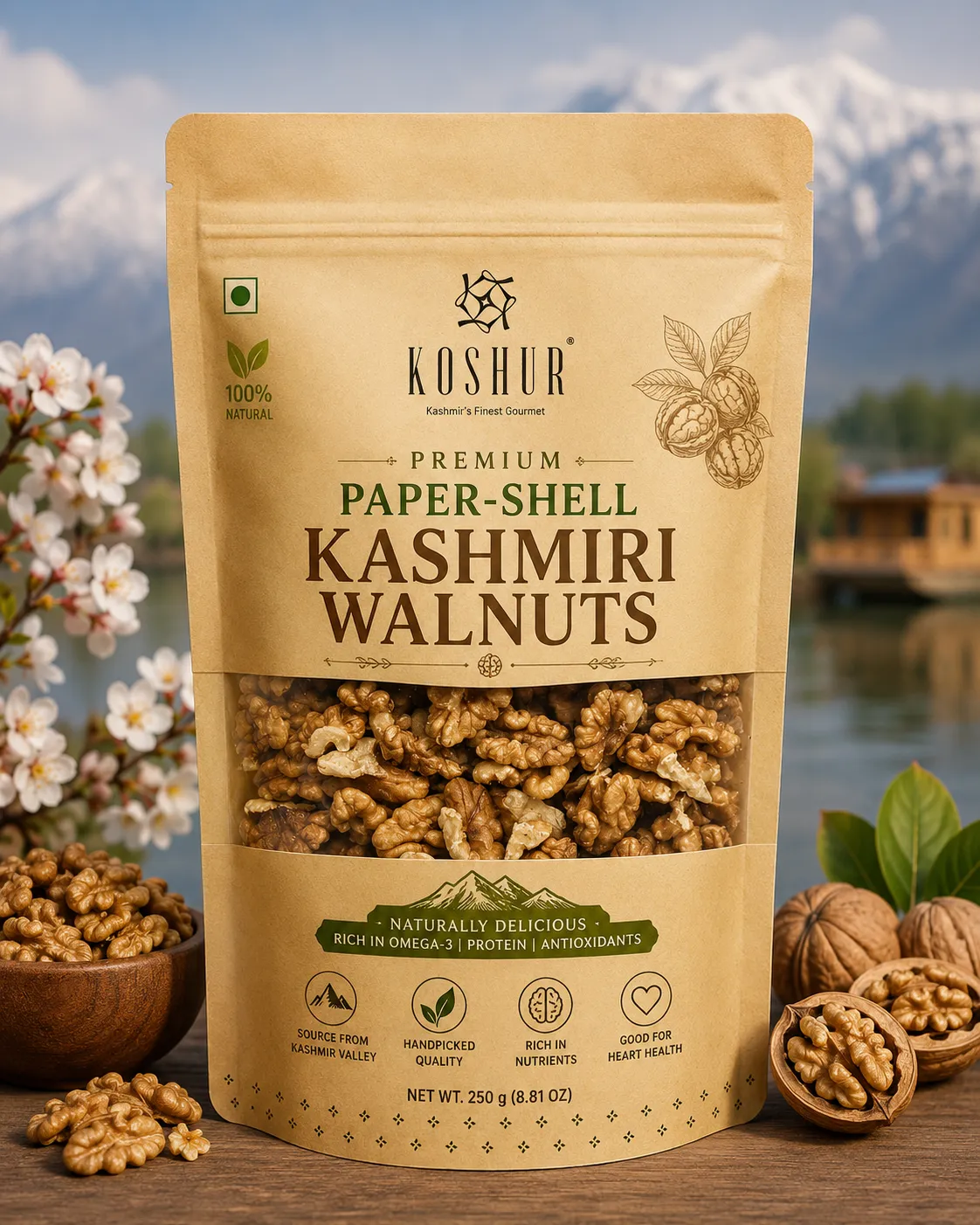 Premium Paper-Shell Kashmiri Walnuts